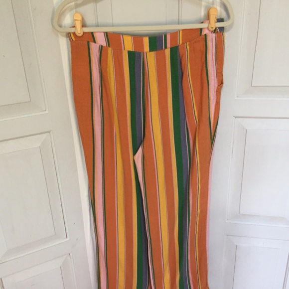 Free People Multicolor Striped Cropped Pants - Picture 12 of 15